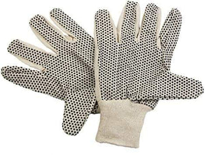 Latoplast Gloves Gloves 100% Polyester Palm Coated w/Black PVC Dots Medium 20000695 construction essentails  construction companies near me construction companies Construction