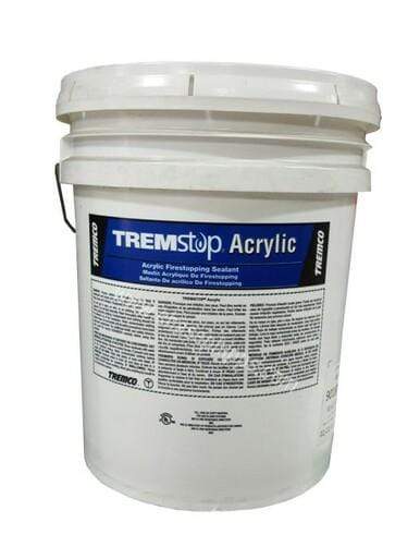 Tremco Ltd. CAULKING ADHESIVES Firestopping Tremco Tremstop Acrylic SP 18.9L Rust Red 20001347 construction essentails  construction companies near me construction companies Construction