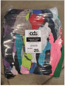 Wipeco Industries Janitorial Supplies 25lb Coloured Rags BX-25CP 20006025 construction essentails  construction companies near me construction companies Construction
