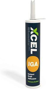 Xcel Building Products Inc. CAULKING ADHESIVES Adhesives Xcel IGA Instant Grab Adhesive 290ml White 20001270 construction essentails  construction companies near me construction companies Construction